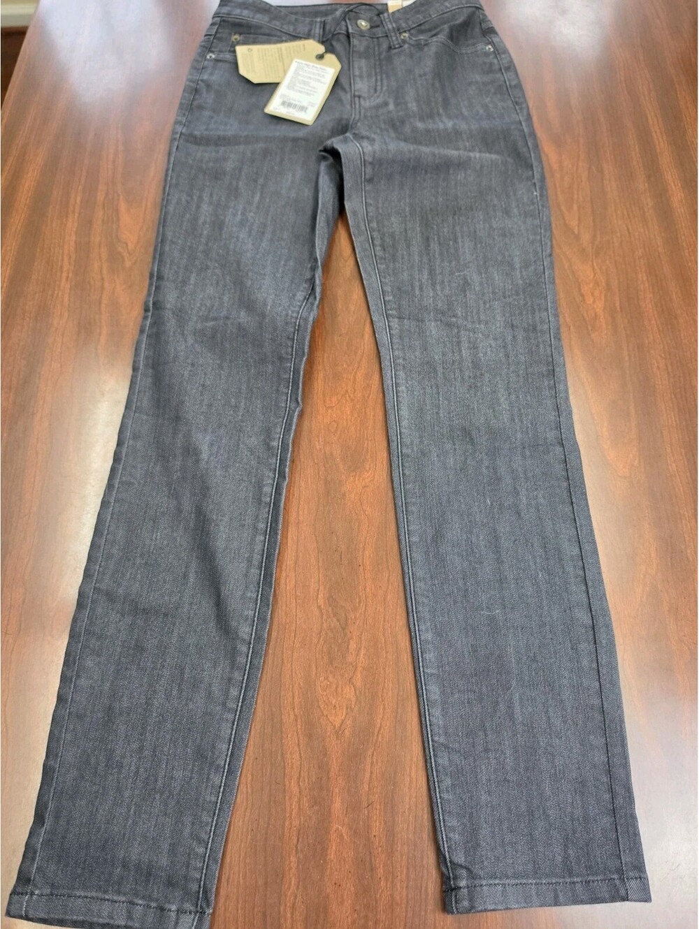 NWT prAna High Rise Denim Jeans Size 0 Short Indigo Wash Stretch Gorpcore Style